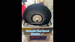 Ultrasonic Vinyl Record cleaning …⚡️ [upl. by Lorrad]