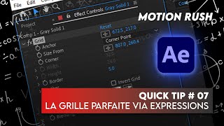 QUICK TIP 07 Créez des Grilles Proportionnelles avec des Sliders dans After Effects [upl. by Rutger]