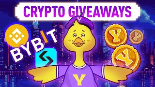 Crypto Giveaways In Action Binance BitGet amp ByBit Say YES To YesCoin [upl. by Yrrat]