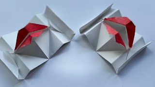 Full tutorial for Kiss box or chatter box origami craft Subscribe if you like the video [upl. by Calia398]