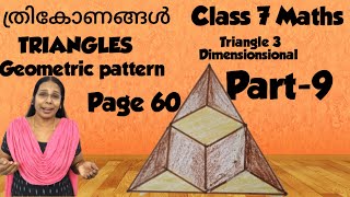 Class 7 MathsChapter 3 Triangle Part 9 Page 603Dshapegeometricpatternhomeworkganithammaduram [upl. by Mccowyn629]