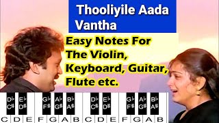 Thooliyile Aada Vantha Notes l Chinnathambi l Ilaiyaraaja l V4 Violin [upl. by Nairde528]