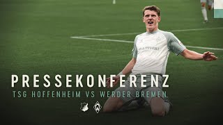 TSG Hoffenheim  SV Werder Bremen 34  Pressekonferenz [upl. by Neenwahs]