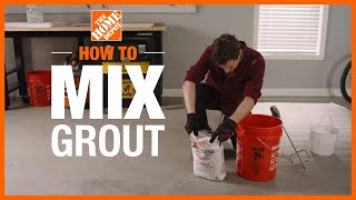 How to Mix Grout  Tile Projects  The Home Depot [upl. by Aneev22]