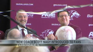 New SIU Basketball Coach Scott Nagy Introduced to Public [upl. by Liahus]