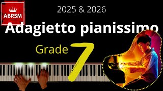 ABRSM Grade 7 Piano 2025  Adagietto pianissimo No 1 from Suite de danzas criollas  Ginastera [upl. by Ilyse]