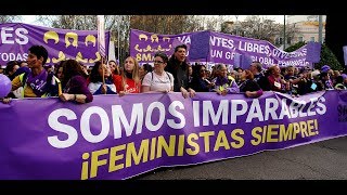 Manifestación 8M  Somos Imparables ¡Feministas Siempre 8032019 [upl. by Allcot511]