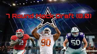 Dallas Cowboys 2024 7 Round Mock Draft 80 [upl. by Kosel]