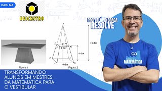 UNICENTRO 2023  Geometria Espacial  Tronco de pirâmide [upl. by Brannon]