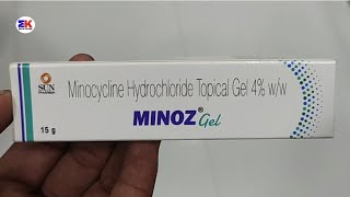 Minoz gel  Minocyline Hydrochloride gel  Minoz Gel Uses Benefits Dosage Review in Hindi [upl. by Stephani955]