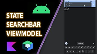 SearchBar in TopAppBar with State and ViewModel Jetpack Compose [upl. by Hajidahk102]