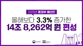 🌍 기후위기 대비 지속가능한 미래 I 2025년 환경부 예산안 [upl. by Millisent]