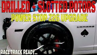 POWER STOP Z26 STREET WARRIOR BRAKE KIT CAMARO SS INSTALL [upl. by Daffie]