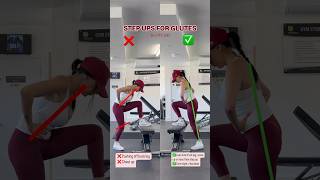 Step Ups ✅ Do Vs Don’t ❌ stepup glutefocus learninghacks learningtips fitnesstips fitness [upl. by Sweeney]