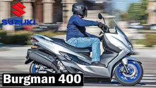 AllNew 2022 Suzuki BURGMAN 400 accessories amp design features [upl. by Dumanian]