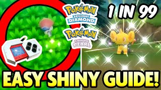 EASY SHINY HUNTING GUIDE How to use the POKERADAR in Pokemon Brilliant Diamond and Shining Pearl [upl. by Bouley]