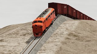 Trains vs Hill Climb Crashes 15  BeamNGdrive  BeamNG High Speed [upl. by Ryle457]