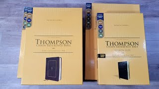 KJV Comfort Print Thompson Chain Reference Bible Review Part 2 Cover and Size Comparisons [upl. by Yrred182]