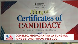 Comelec migpaganaka la tungkul king istung pamagfile CoC  CLTV36 News Clip [upl. by Hoseia]