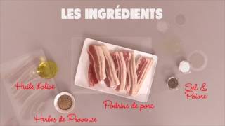 Recette VGC Une marinade méridionale pour la poitrine de porc [upl. by Aneehs]