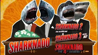 Sharknado amp Sharknado 2 amp Sharknado 3 amp Sharknado The 4th Awakens  Coffin Dance Meme Song Cover [upl. by Ardnael]