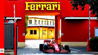 Charles Leclerc Drives Ferrari SF1000 F1 Car Through Maranello [upl. by Cela383]