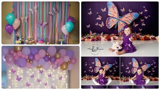 Butterfly themed birthday party ideasBirthday decoration ideasbutterflythemebirthdayparty [upl. by Aicxela897]