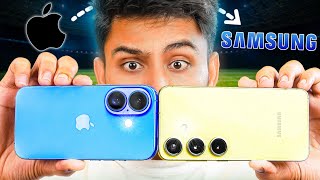 iPhone 16 VS Samsung Galaxy S24 Which Flagship Reigns Supreme [upl. by Weinshienk697]