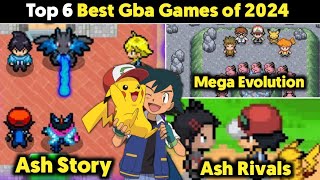 Top 6 Best Pokemon Games In 2024  Best Pokemon Gba Games For Mobile  Free  Hindi [upl. by Drallim]