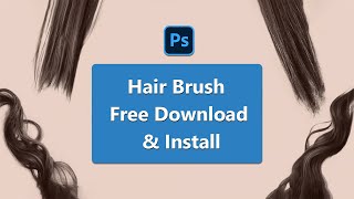 Free Hair Brush Downlead amp Install in Adobe Photoshop Bangla Tutorial [upl. by Nosneh]