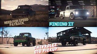 Finding out the derelict Chevrolet C10 Pickup  Need For Speed Payback [upl. by Hilly]