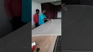 Polygranite sheet installation  Davanagere contact 7676153758 [upl. by Fezoj]