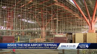 An inside look at construction of Pittsburgh International Airports new terminal [upl. by Aicilat836]