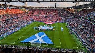 PASSIONATE Rendition of FLOWER OF SCOTLAND  Scotland vs Switzerland  UEFA Euro 2024 in COLOGNE [upl. by Yelrebmik]