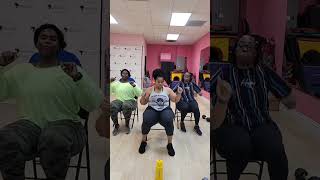 Senior chair dance workouts Its easy and a lot of fun chairworkouts workoutsforbeginners [upl. by Zildjian721]