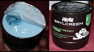 How to prevent hair loss amp dandruff Brylcreem Dandruff Protect Hair Styling Cream Review In Hindi [upl. by Odicalp]