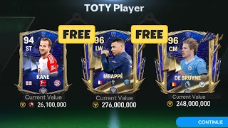 HOW TO GET TOTY PLAYERS IN FC MOBILE 24FREE TOTY PLAYERS FC MOBILEget toty players fc 24 [upl. by Zoellick]