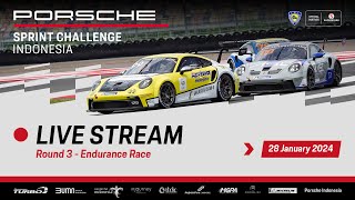 Porsche Sprint Challenge Indonesia  Endurance Race Round 3 [upl. by Eelime]