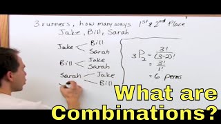 Combinations Vs Permutations in Probability amp Statistics  2 [upl. by Dorice]