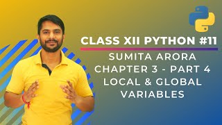 Python Class 12  Chapter 3 Part 4 Scope of VariableLocal amp Global Variables in PythonIn Hindi [upl. by Penoyer531]