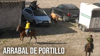 Arrabal de Portillo 2024 Se Escapan Los Toros y Entran en el Pueblo [upl. by Gardas]