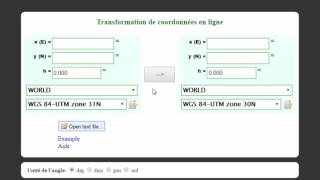 Convertisseur de coordonnées en ligne [upl. by Tehc]