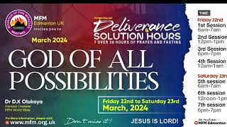 Deliverance and Solution Hour  Saturday 23rd March 2024  Session 5  6am UK Time [upl. by Erasmo32]