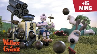 Wallace amp Gromits Cracking Contraptions 🛠️  15 MIN Compilation ⏱️ WallaceandGromit [upl. by Nillor]