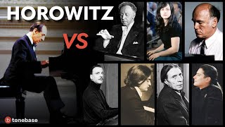 Horowitz vs 7 Pianists Chopin First Ballade [upl. by Ethe]