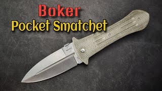 Boker Pocket Smatchet Amazing Dagger Tribute to a Famous Blade [upl. by Nodarse]