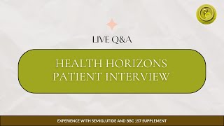 Patient Interview Experience with Semaglutide and BPC 157 Supplement [upl. by Sandor221]