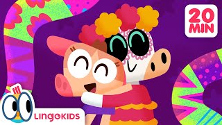 Spooky FUN with HALLOWEEN SONGS 🎃 Sing Along with Lingokids [upl. by Dacy365]