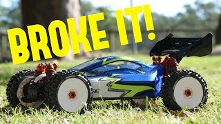 ZD RACING 9020 V3 18 4WD 120AMP BRUSHLESS BUGGY  First Bash amp Broke It [upl. by Eenad]