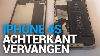 iPhone 4s achterkant vervangen  Fixjenl [upl. by Salvay778]